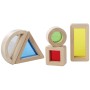 EICHHORN DŘEVO Montessori baby smyslové bloky set 5 tvarů
