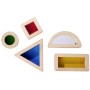 EICHHORN DŘEVO Montessori baby smyslové bloky set 5 tvarů