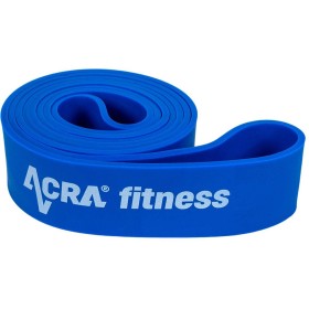 ACRA Posilovací fitness odporová guma 45mm modrá