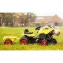 SMOBY Baby traktor dětský šlapací CLAAS zelený s vlečkou a klaksonem plast