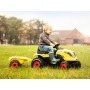 SMOBY Baby traktor dětský šlapací CLAAS zelený s vlečkou a klaksonem plast