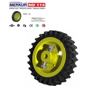 MERKUR ND114 Adhézní kola náhradní díl set 4ks KOVOVÁ STAVEBNICE