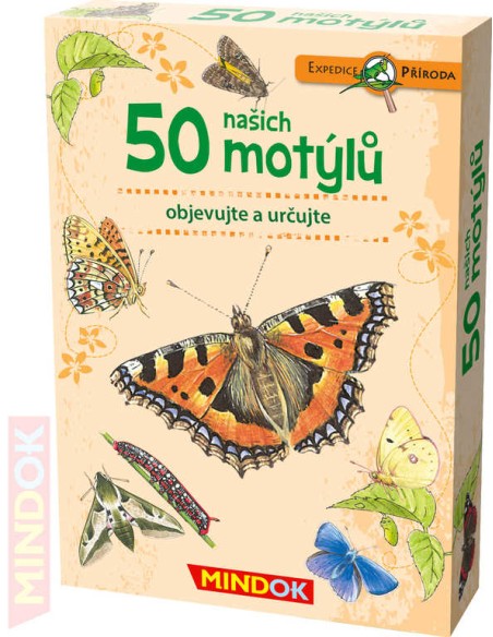 MINDOK HRA kvízová Expedice Příroda: 50 našich motýlů