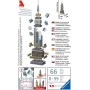 RAVENSBURGER Puzzle 3D Mini budova Empire State Building 54 dílků plast