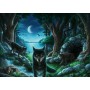 RAVENSBURGER Hra puzzle únikové Vlk 759 dílků 70x50cm skládačka 2v1