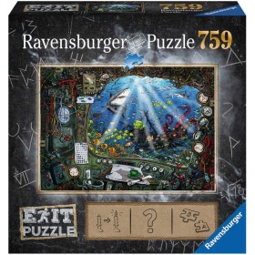 RAVENSBURGER Hra puzzle únikové V ponorce 759 dílků 70x50cm skládačka 2v1