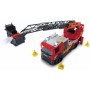 DICKIE Auto hasičské Scania hasiči 35cm stříká vodu na baterie Světlo Zvuk