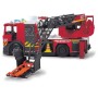 DICKIE Auto hasičské Scania hasiči 35cm stříká vodu na baterie Světlo Zvuk