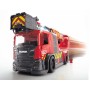 DICKIE Auto hasičské Scania hasiči 35cm stříká vodu na baterie Světlo Zvuk