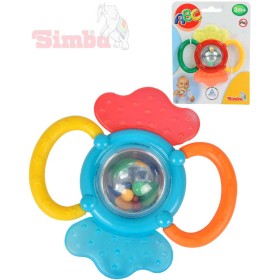 SIMBA Chrastítko a kousátko 2 v 1 na kartě 12 cm Baby 2 barvy