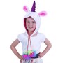KARNEVAL Čepice jednorožec s bambulkami *KARNEVALOVÝ DOPLNĚK*