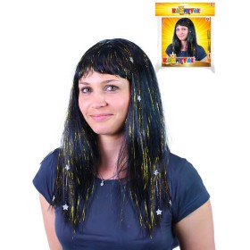 KARNEVAL Paruka s hvězdami zlatá dospělá *KARNEVALOVÝ DOPLNĚK*