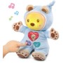 PLYŠ Baby hajánek méďa usínáček s melodiemi na baterie pro miminko Světlo Zvuk