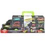 DICKIE Auto transportér 43cm kufr 2v1 set se 4 autíčky a doplňky kov
