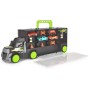 DICKIE Auto transportér 43cm kufr 2v1 set se 4 autíčky a doplňky kov