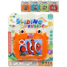 Hra hlavolam přesouvačka krab mořská zvířátka plast 8 druhů