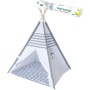Stan dětský indiánské Teepee 120x120x150cm šedý s oknem