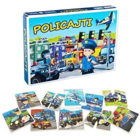 HYDRODATA Hra Policajti 3 logické hry 3v1 *SPOLEČENSKÉ HRY*
