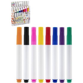 Fixy popisovače na textil voděodolné set 8 barev v krabičce