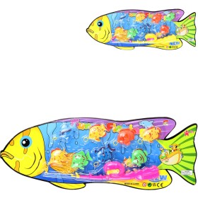 Hra chytání rybiček sada prut + rybičky 8ks malý rybář 2 barvy