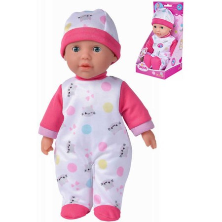 SIMBA Panenka baby Laura Cutie 30cm miminko měkké tělíčko na baterie Zvuk