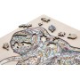 DŘEVO Puzzle obrysové na desce Slon 137 dílků set skládačka se stojánkem