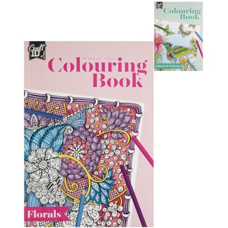 Omalovánky A4 antistresové pro dospělé zvířata / květiny 2 druhy