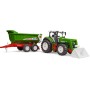 BRUDER 03452 Roadmax baby traktor s čelním nakladačem a přívěsem