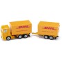 SIKU Blister Auto DHL kamion set s přívěsem model kov 1694