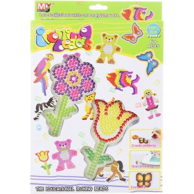 Korálky zažehlovací květiny kreativní set v krabici