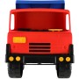 Auto nákladní T815 sklápěčka s korbou na písek 73cm modro/červená
