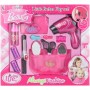 Kadeřnice dětský herní set s fénem a doplňky na baterie v krabici