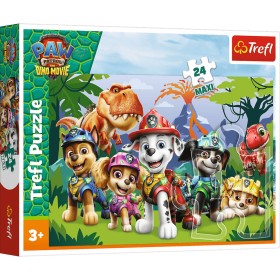 TREFL PUZZLE Tlapková patrola: Prehistorické přátelství 60x40cm 24 dílků Maxi
