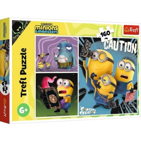 TREFL PUZZLE Mimoní příběhy Mimoni 41x28cm 160 dílků skládačka
