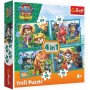 TREFL PUZZLE Příběhy z ostrova dinosaurů Tlapková Patrola 21x29cm 4v1