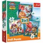 TREFL PUZZLE Dinosauří ostrov Tlapková Patrola 20x20cm skládačka 3v1