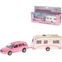 Set auto Volvo V70 + karavan 30cm model kovový zpětný chod v krabici