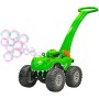 Auto dinosaurus monster truck 30cm s bublifukovačem zelené s náplní na baterie