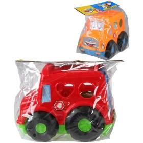 Autíčko baby vkládačka set s tvary na vložení pro miminko 2 barvy v sáčku