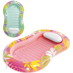 INTEX Lehátko Oáza nafukovací matrace s polštářkem do vody 2 barvy 57803