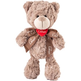 LUMPIN PLYŠ Medvěd s mašlí 38cm střední *PLYŠOVÉ HRAČKY*