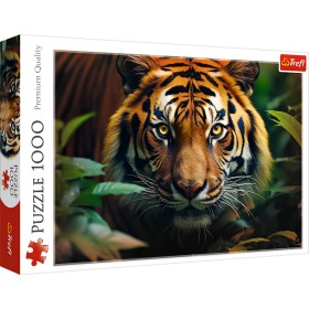 TREFL PUZZLE PREMIUM Divoký tygr 68x48cm skládačka 1000 dílků