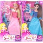 Panenka fashion princezna 30cm set s příčeskem a doplňky 2 druhy