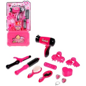 Kadeřnický velký herní set s fénem a kulmou v kufříku plast