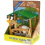 Stáj s koněm 14cm a jezdcem herní set v krabici