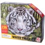 Puzzle obrysové Tygr 42x41cm skládačka 236 dílků v krabičce