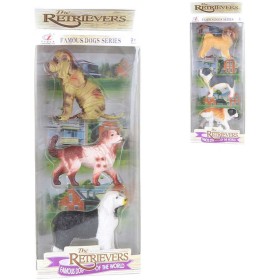 Zvířátko pejsek plastový 7cm II. set 3ks 2 druhy v krabici