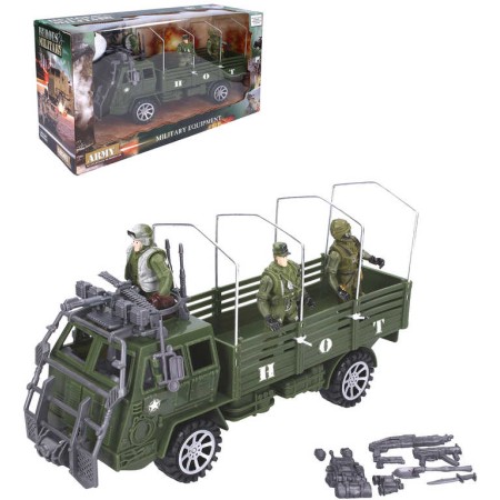 Auto vojenské plastové 31cm herní set se 3 figurkami a doplňky