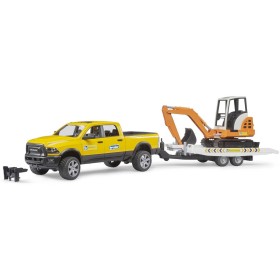 BRUDER 02546 RAM Auto terénní servisní set s minibagrem a přívěsem