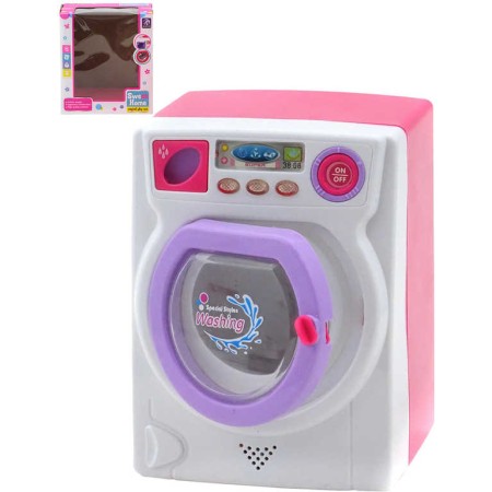 Pračka dětská automatická na baterie Světlo Zvuk plast
